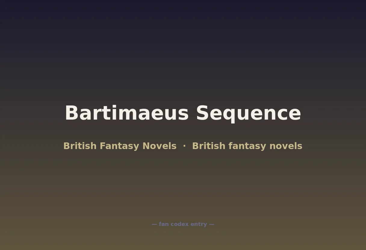 Bartimaeus Sequence