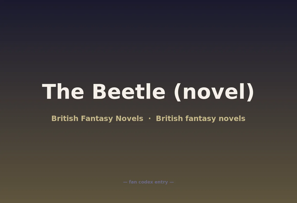 The Beetle (novel)